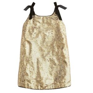 CREWCUTS Holy Grail Tie Shoulder Sequin Dress New Years Dress